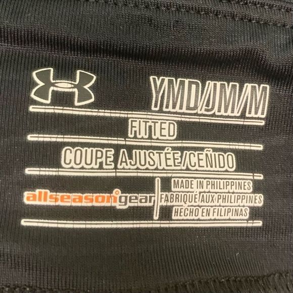 Under Amour Women’s Sz Medium Black Polyester Spandex Camouflage Capris - Picture 9 of 11